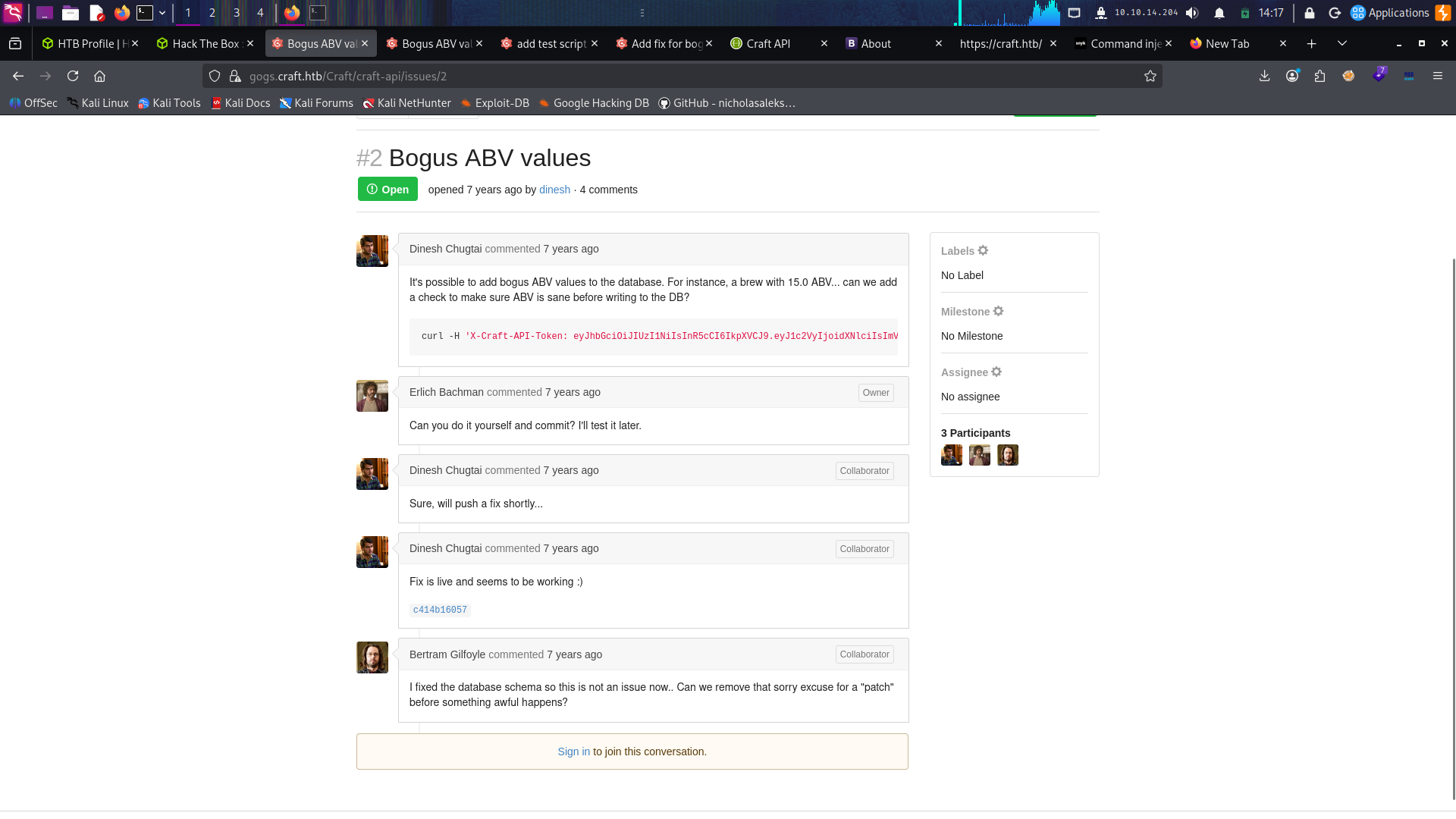Bogus ABV values issue